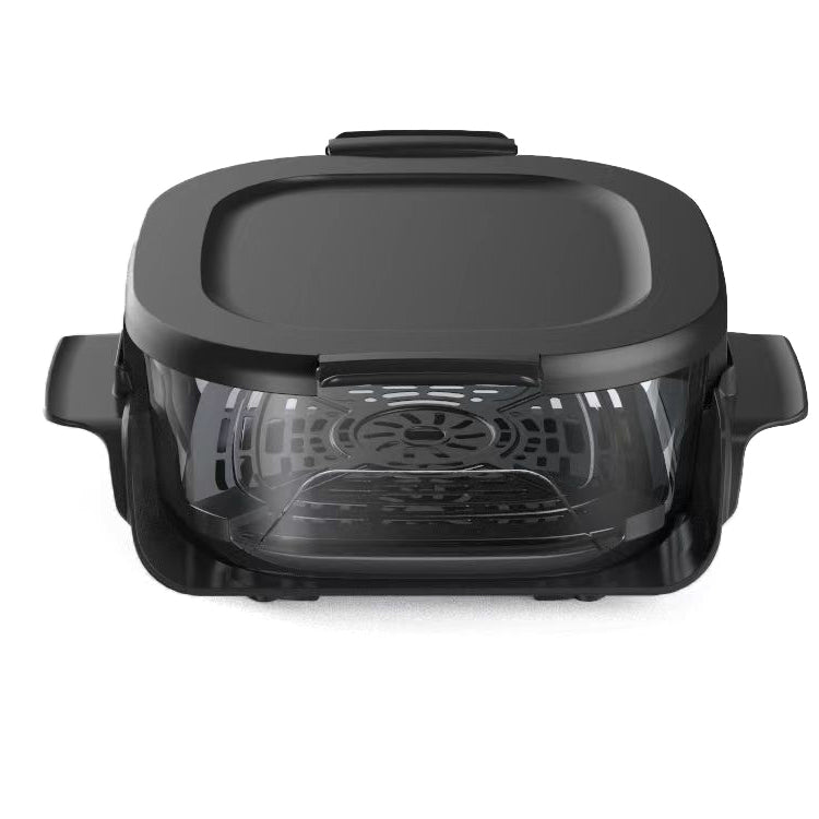 AIRNOVA® CrispoFritto Portable Air Fryer 1500W, 4L Glass Container, Digital Touch Control, Oil-Free Cooking