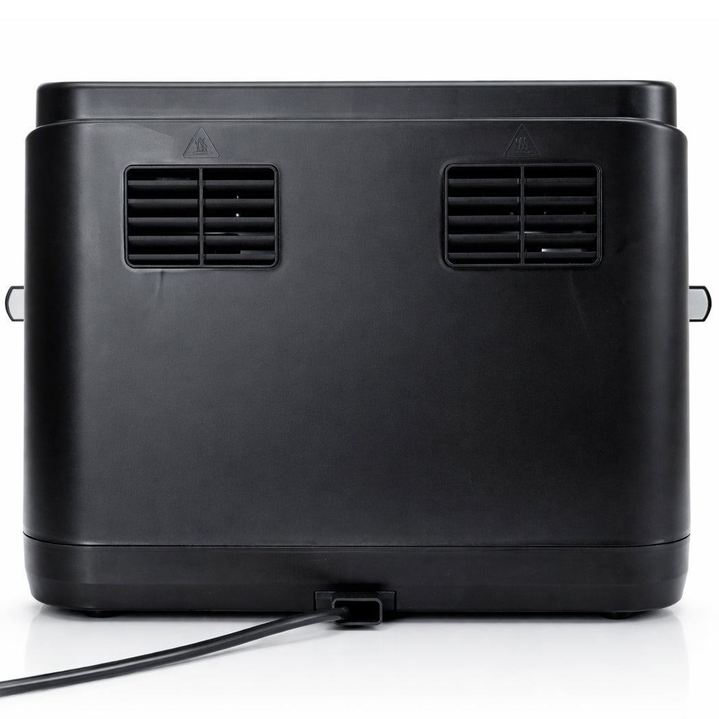 AIRNOVA® MaxFritto Air Fryer 11L, 2400W, Dual Zone Hot Air Fryer, Digital Display, Black